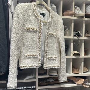 Elegant Cream Tweed Jacket